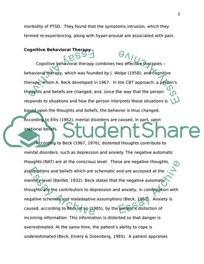 Pharmacological vs Psychotherapeutic Approaches to PTSD