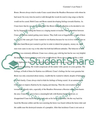 Comparison and Contrast of the Characters Ichabod Crane and Brom Van Brunt