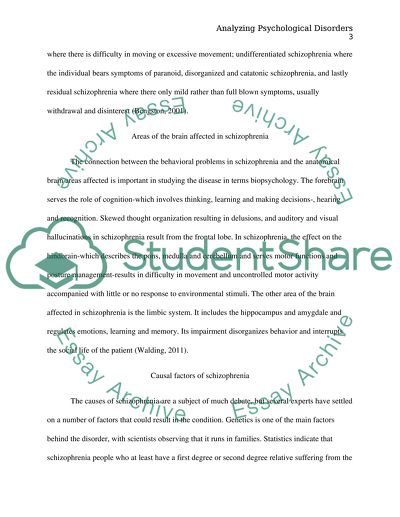 Analyzing Psychological Disorders: Schizophrenia, Anxiety, and Anorexia