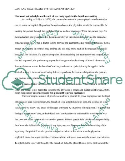 Law and Healthcare System Administration