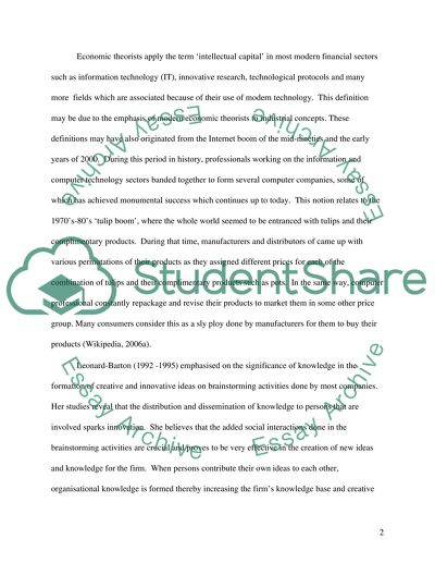 Intellectual Capital Development through Soft Systems Thinking