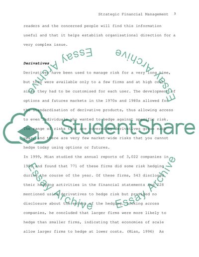Strategic Financial Management
