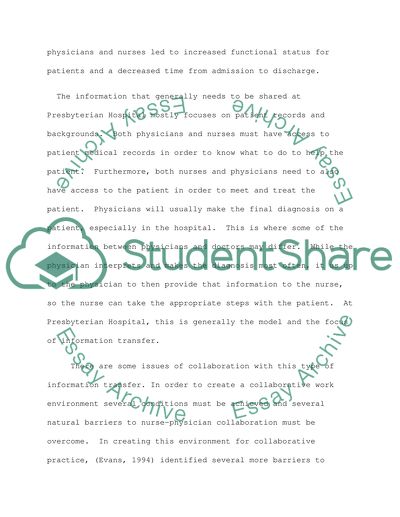 The Process of Collaboration in an MICU