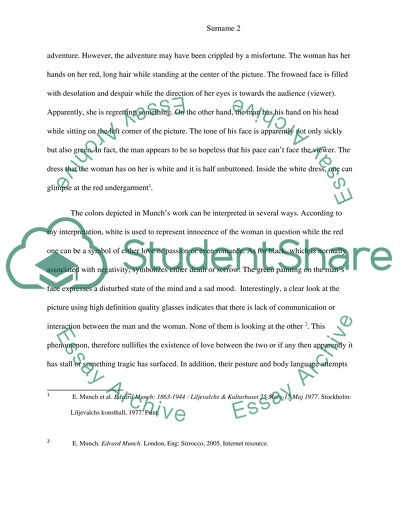 Ashes by Edvard Munch and Abstractoin by Juan Gris