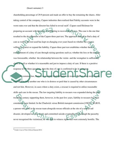 The Tortious Liability of and to Rescuers