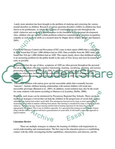 Social Exchange Childhood Autism Program