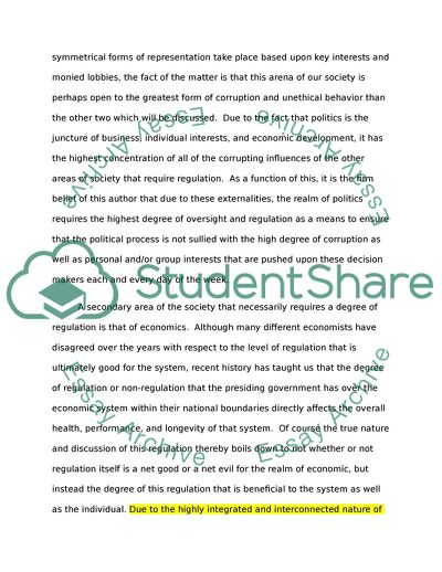 Positive and Negative Externalities of Regulation