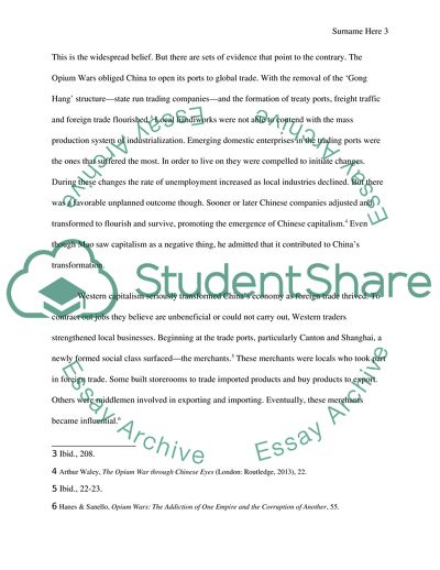 China After the Opium War: The Positive Outcomes of the Opium War