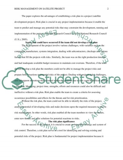 a study of the risk management involved in developing a satellite Fundamentals for establishing a risk communication program this paper provides a suggested outline for developing a risk fundamentals for establishing a risk. a study of the risk management involved in developing a satellite Fundamentals for establishing a risk communication program this paper provides a suggested outline for developing a risk fundamentals for establishing a risk.