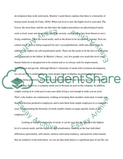 Leadership and Motivation in the Workplace