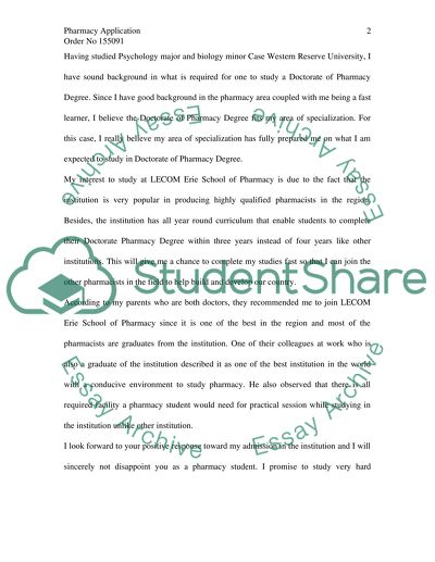 Doctorate of Pharmacy Degree