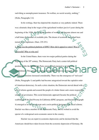 The Impacts of the Great Depression on California