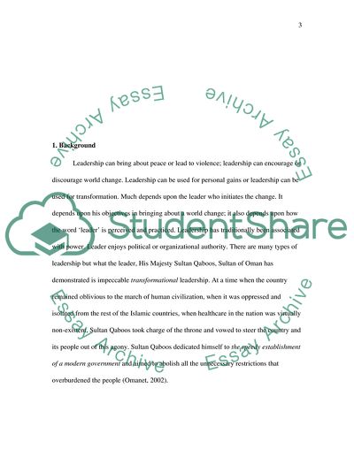 Leadership of Sultan Qaboos, Oman