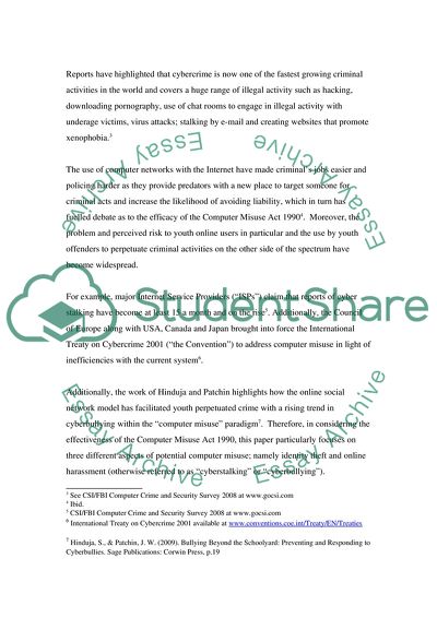 The Consideration of the Effectiveness of the Computer Misuse Act 1990