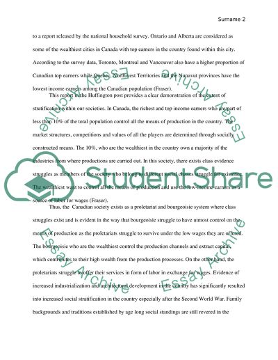 Social Stratification in Canada