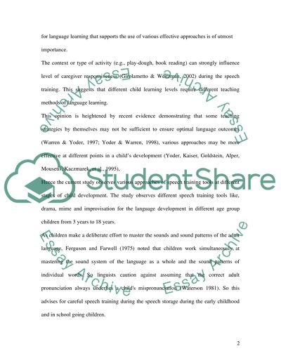 language development research paper pdf