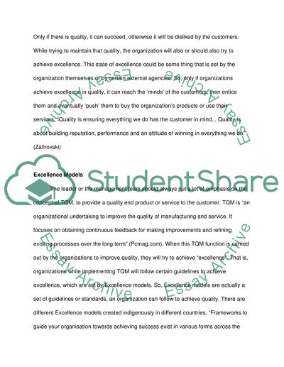 Business Excellence Model