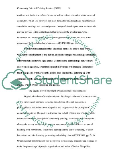 The Three Components of Community Policing