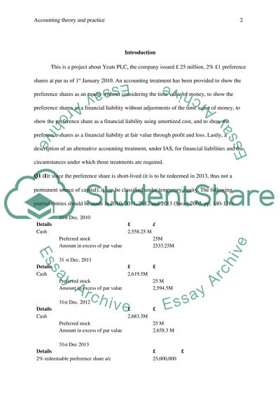 Accounting theory and practice