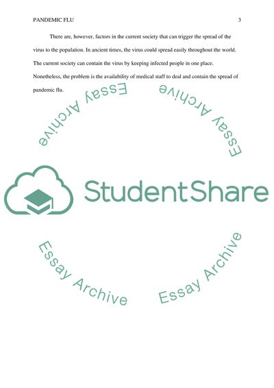 Pandemic Flu Development