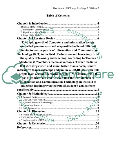How the Use of ICT Helps Key Stage 2 Children