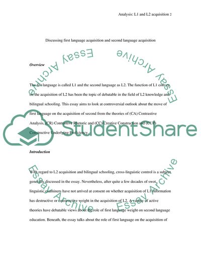 Current Issues and Debates Surrounding First Language Acquisition