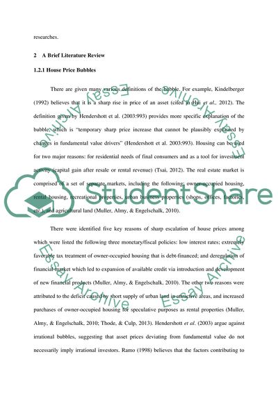 Speculative Bubble in Asian Real Estate Market