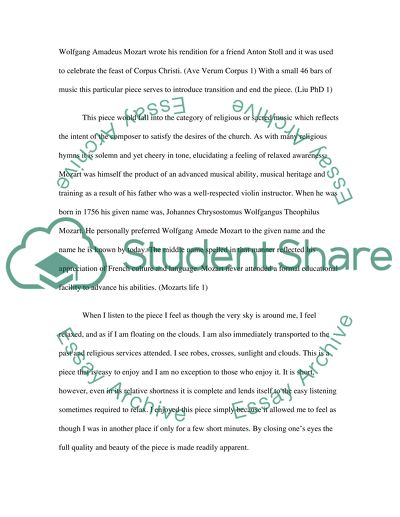 Analyze a Piece of Music from a Concert Hall