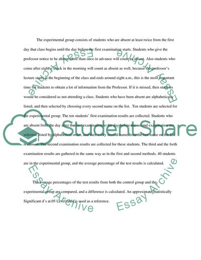 Classroom Attendance and Learning Process