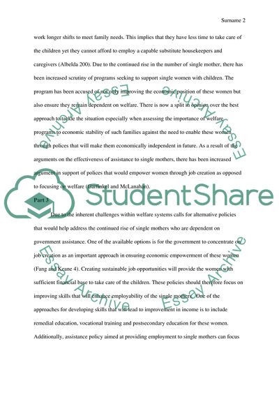 Single Mothers Policy