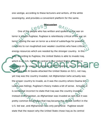 Politics of Fear and Terror