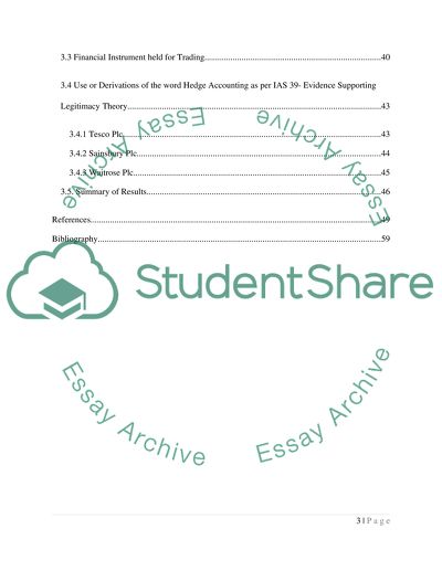 Financial Instruments Disclosure