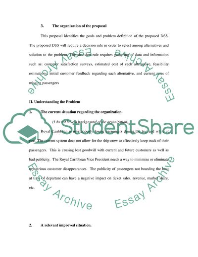 Royal Caribbean - Understanding the Problem