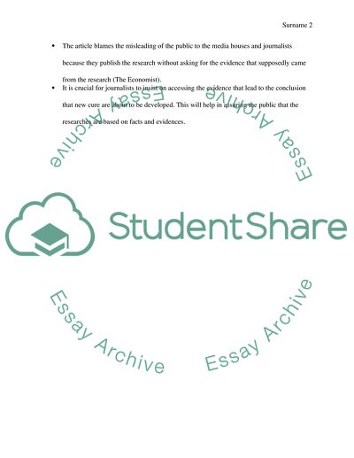 Journalistic Deficit Disorder