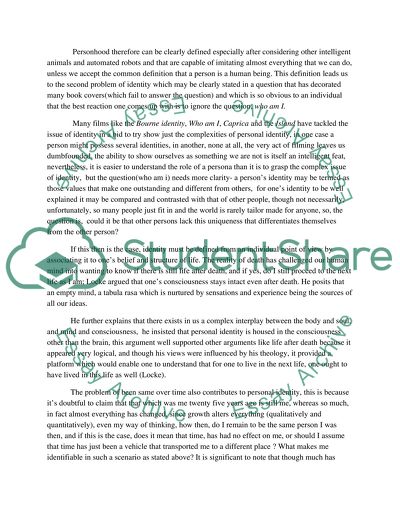 The Problems of Personal Identity and the Issue of Life