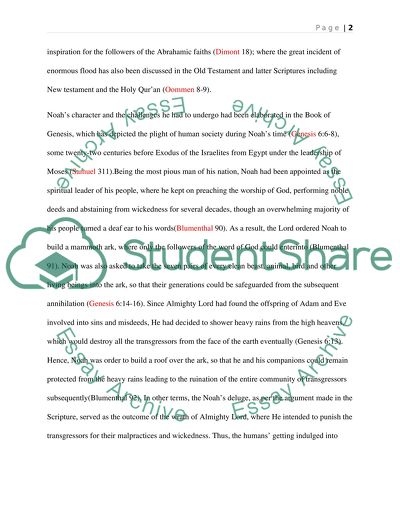 Deluge in Old Testament and Gilgamesh