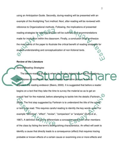 Strategies for Reading Factual Texts