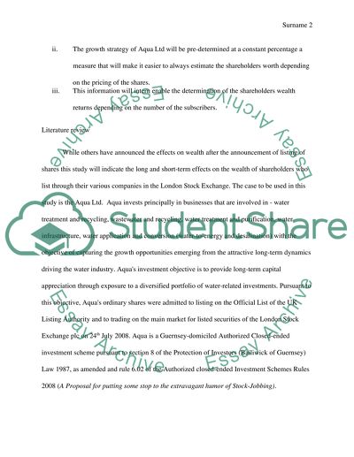 Aqua Resources to list on London Stock Exchange