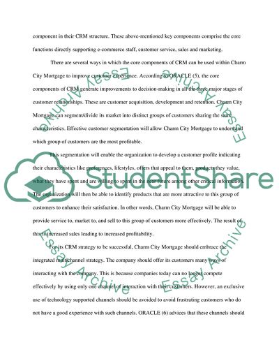 CRM Strategy for Charm City Mortgage