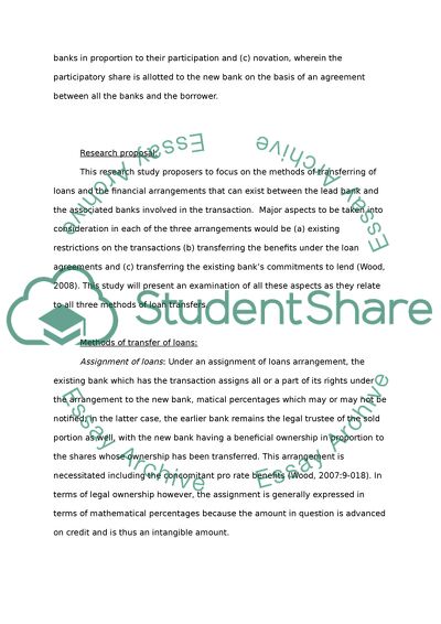 Loan Syndication Participation Agreement