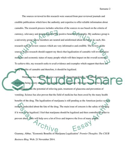 Positive Benefits of legalization of Cannabis