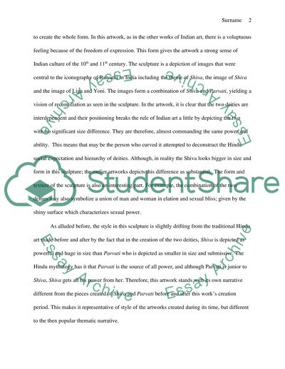 MUSEUM VISIT AND ANALYSIS OF A WORK OF ART