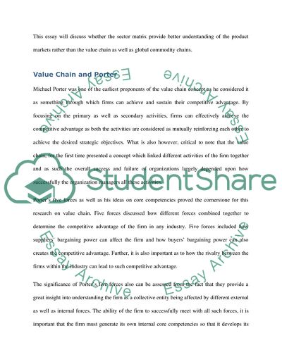 Sector Matrix - a Good Tool to Understand the Strategic Characteristics of Different Product Markets
