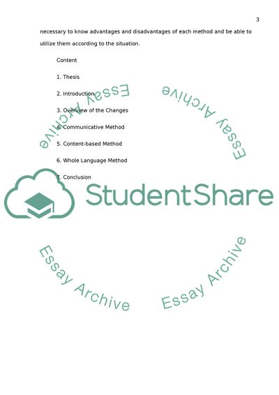Modern Methods of Teaching English Language