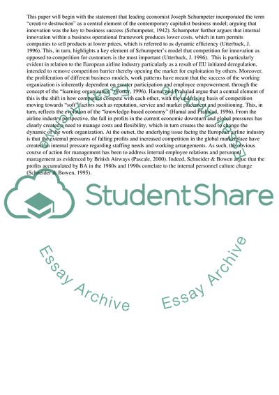 European Airline Industry: Case of Ryanairs and British Airways Strategies