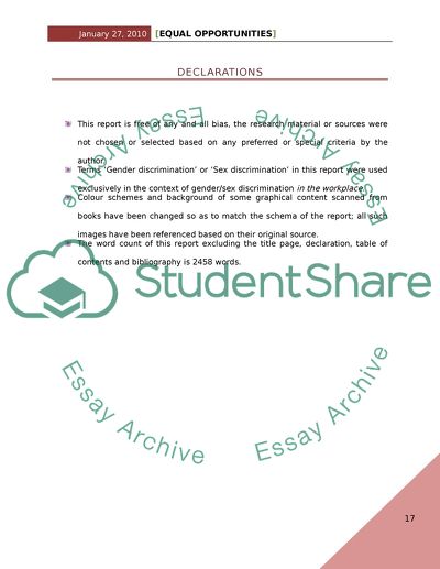 Equal Opportunities - Gender Discrimination by HR Professionals