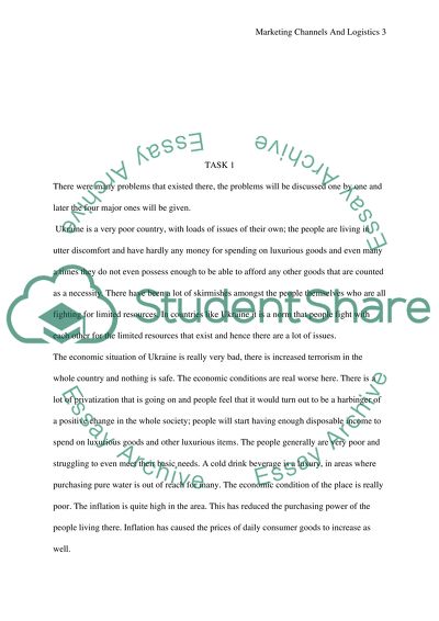 Marketing Channels and Logistics. Pepsi Cola in Ukraine