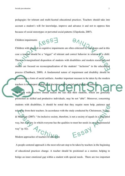 Socially Just Conditions for Learning