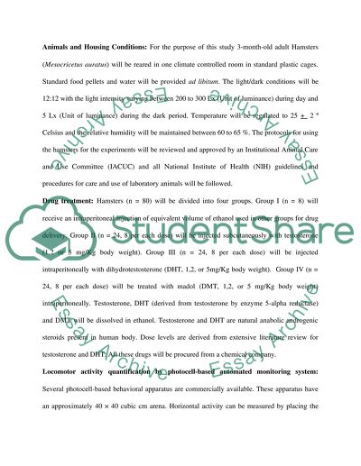 The Effects of Madol on the Physical Activity