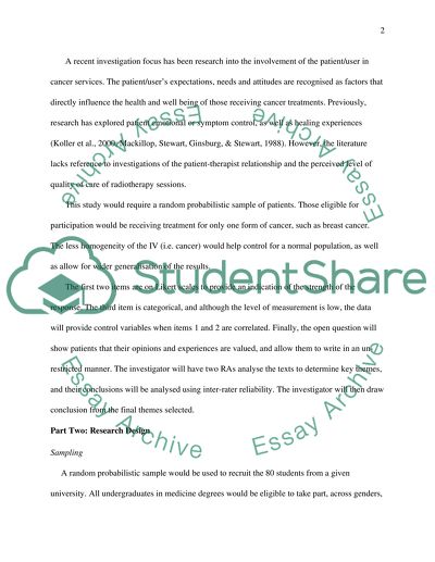 Last Experience with Radiotherapy